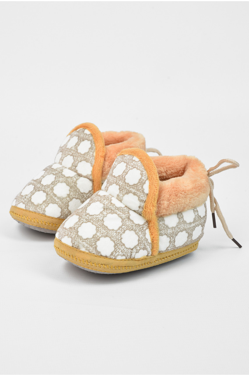 Пінетки дитячі оливкового кольору леопард 196138 Пінетки дитячі оливкового кольору леопард 196138