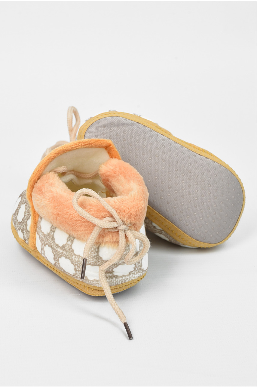 Пінетки дитячі оливкового кольору леопард 196138 Пінетки дитячі оливкового кольору леопард 196138