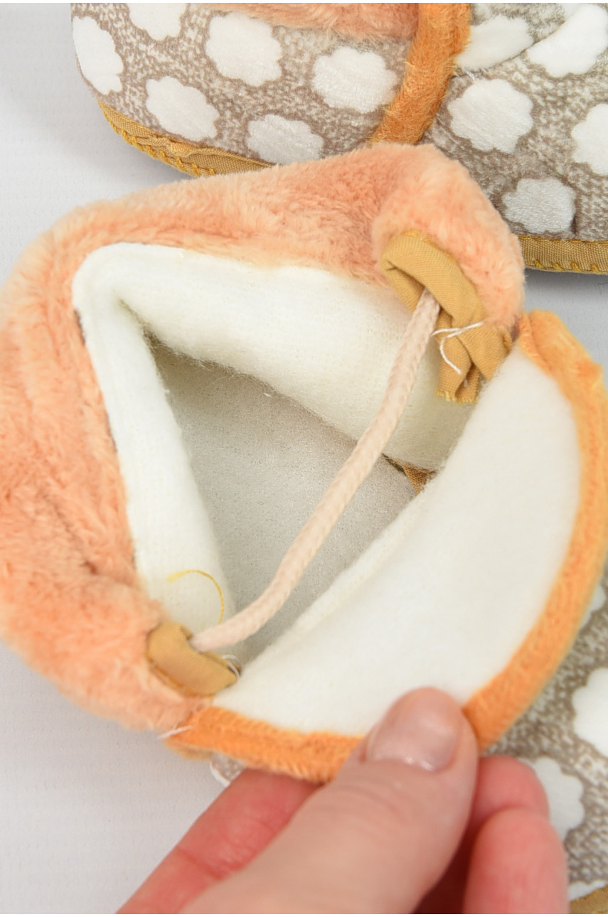 Пінетки дитячі оливкового кольору леопард 196138 Пінетки дитячі оливкового кольору леопард 196138