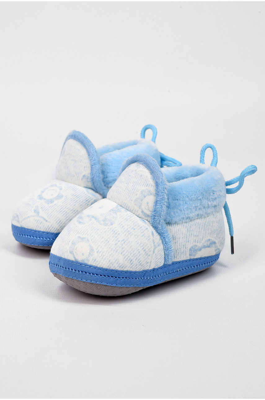 Пінетки дитячі блакитного кольору леопард 196139 Пінетки дитячі блакитного кольору леопард 196139