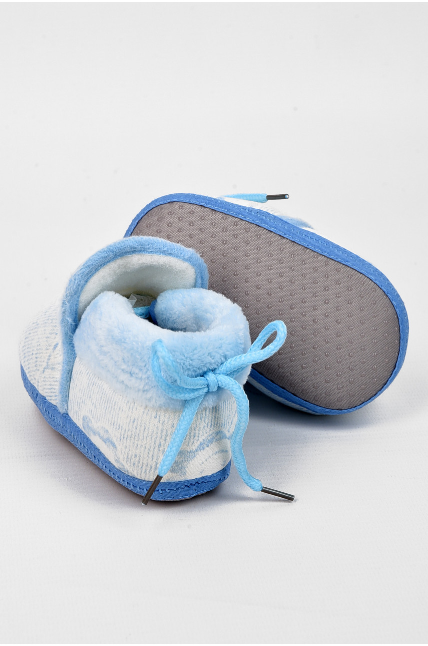 Пінетки дитячі блакитного кольору леопард 196139 Пінетки дитячі блакитного кольору леопард 196139