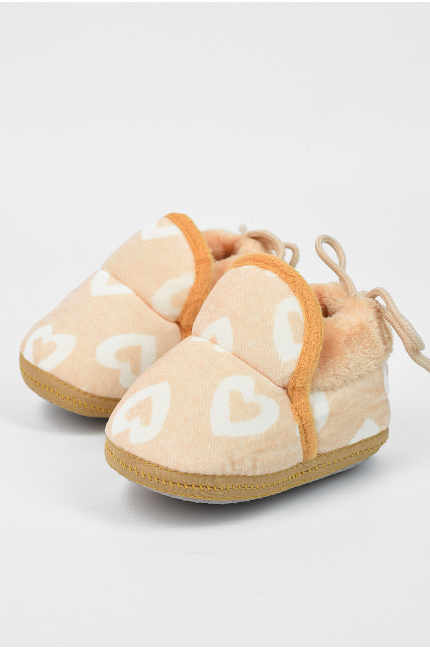 Пинетки детские желтого цвета леопард 196143 Пинетки детские желтого цвета леопард 196143