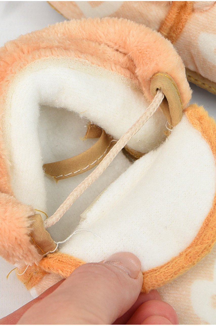 Пинетки детские желтого цвета леопард 196143 Пинетки детские желтого цвета леопард 196143