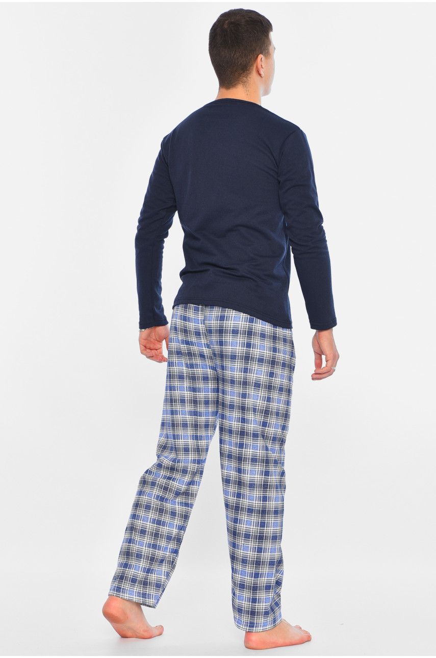 Пижама мужская утеплённая тёмно-синего цвета 15488 196167 Пижама мужская утеплённая тёмно-синего цвета 15488 196167