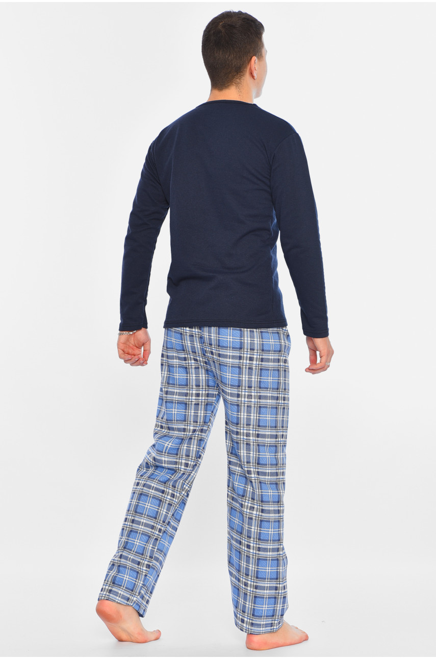 Пижама мужская утеплённая тёмно-синего цвета 15492 196170 Пижама мужская утеплённая тёмно-синего цвета 15492 196170