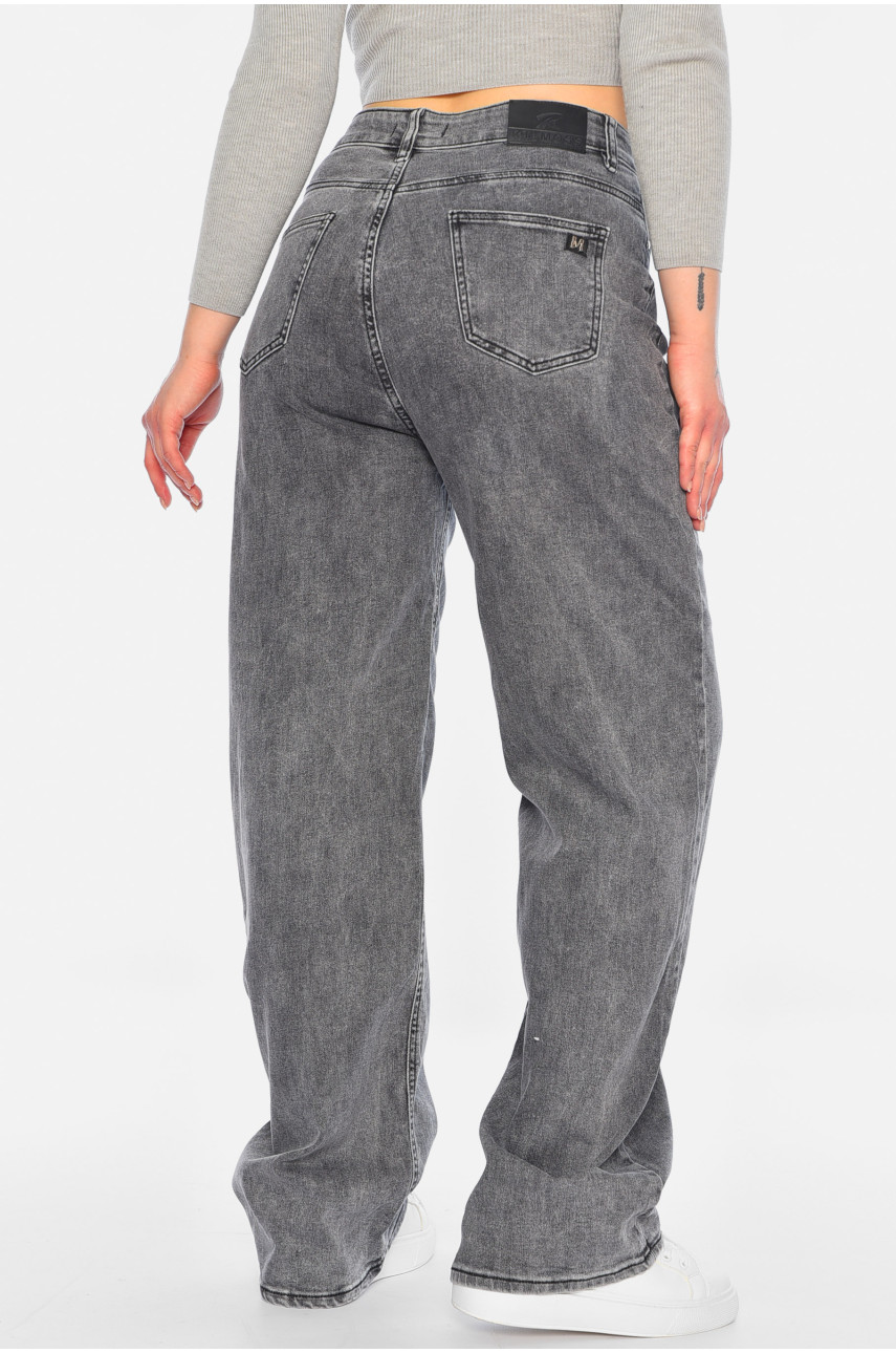 Джинси жіночі прямі сірого кольору 3093 196183 Джинси жіночі прямі сірого кольору 3093 196183