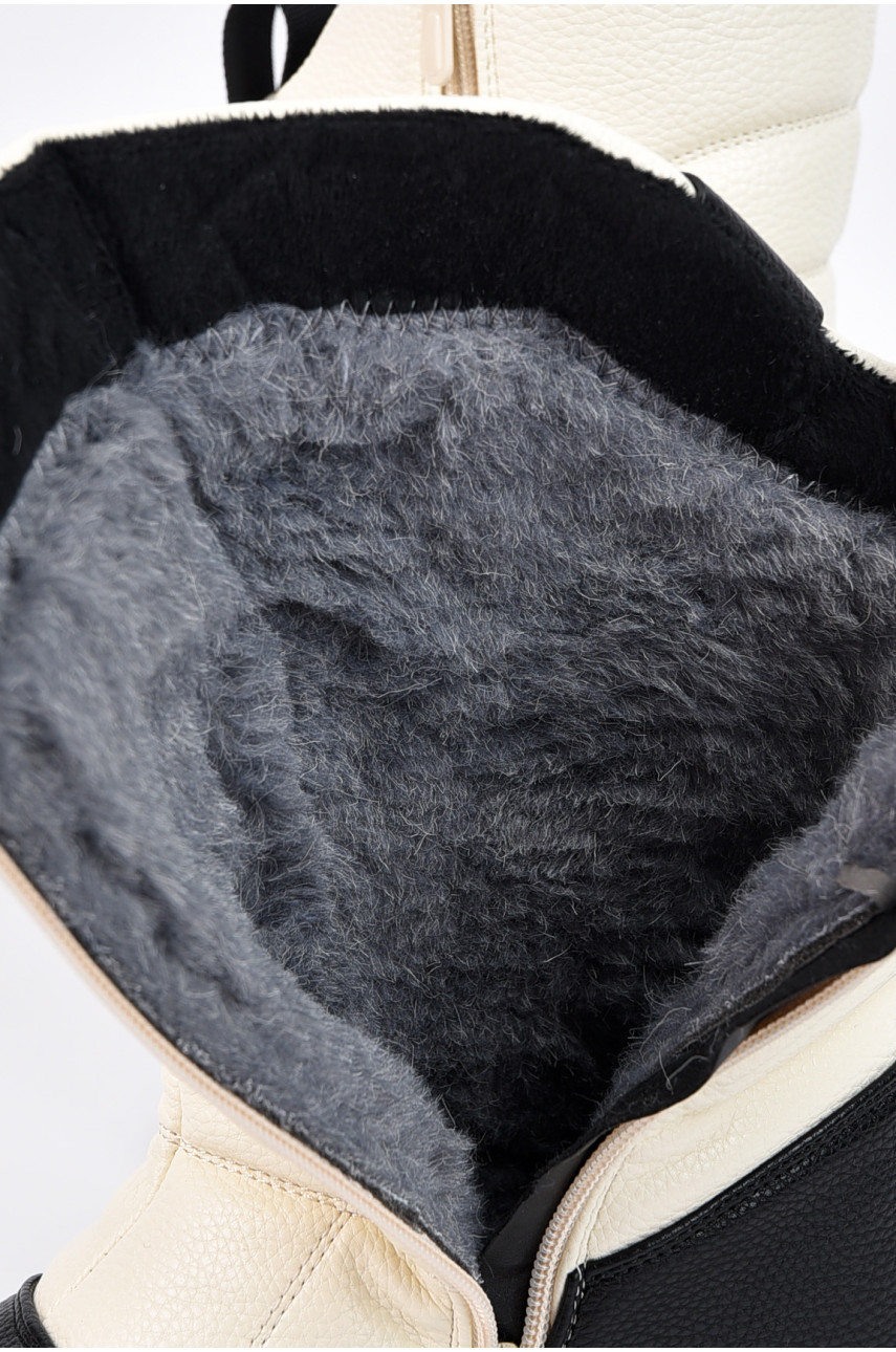 Сапоги зимние детские девочка молочного цвета А2317-3М 196184 Сапоги зимние детские девочка молочного цвета А2317-3М 196184