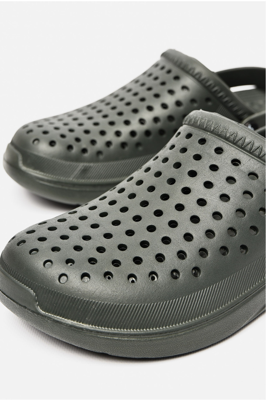 Кроксы мужские цвета хаки с-68 196193