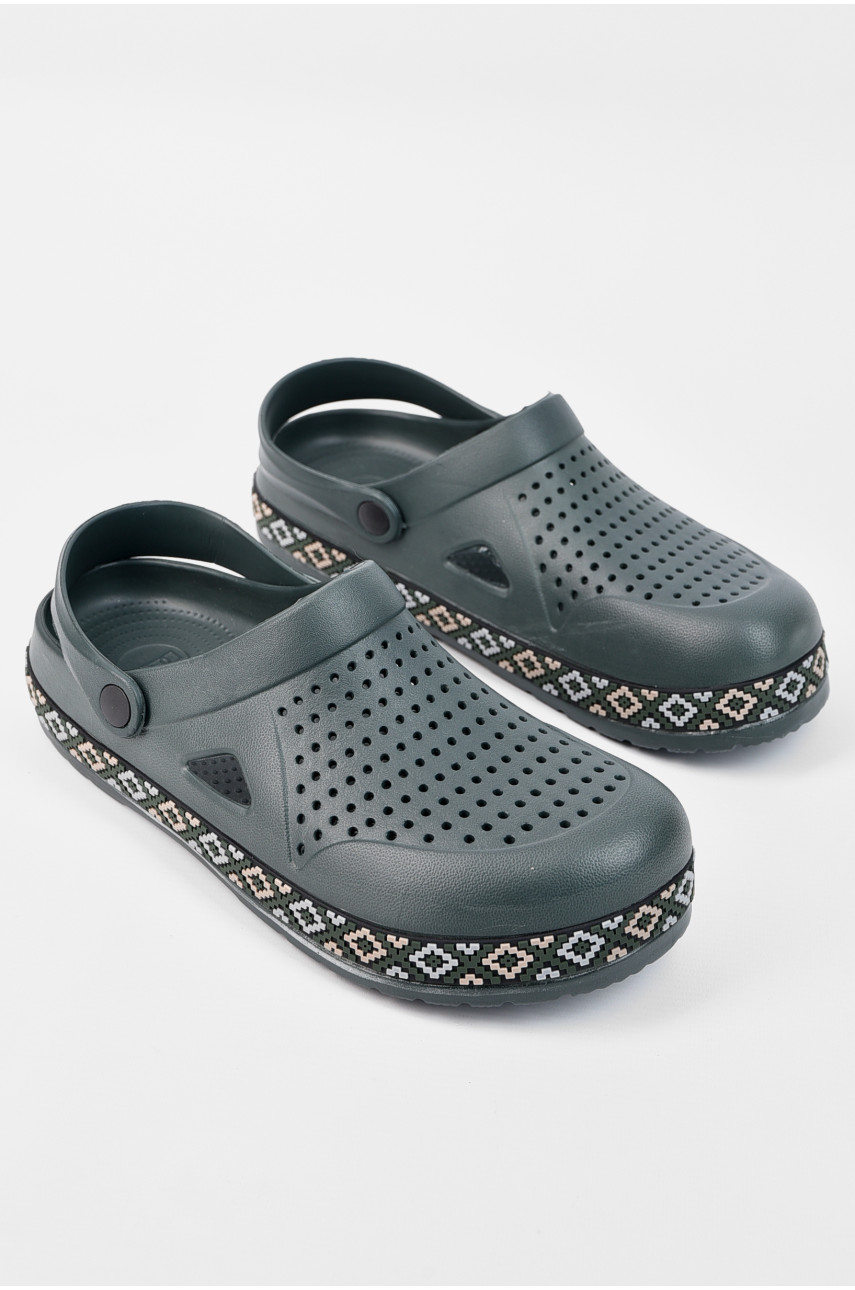 Кроксы мужские цвета хаки 521 196198