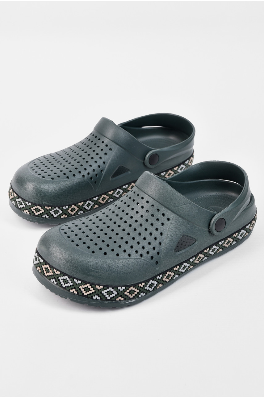 Кроксы мужские цвета хаки 521 196198