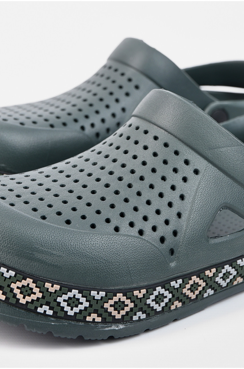 Кроксы мужские цвета хаки 521 196198