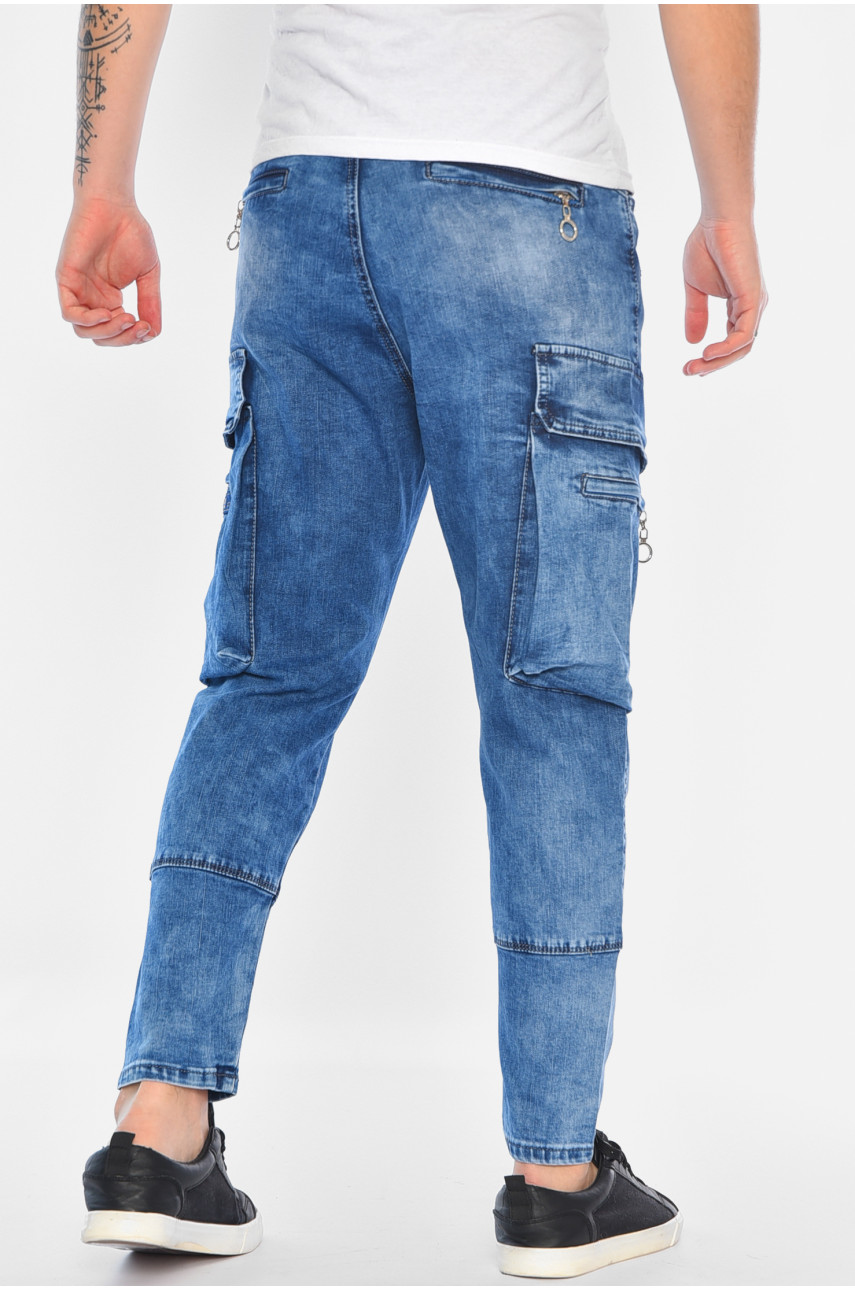 Джинси чоловічі синього кольору 8323 196200 Джинси чоловічі синього кольору 8323 196200