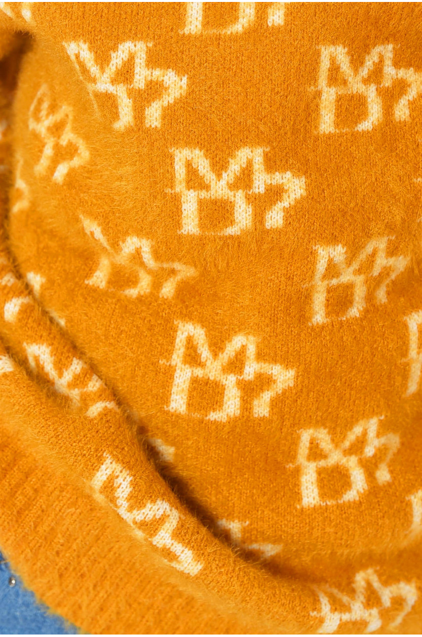 Свитер детский для девочки горчичного цвета 215 196210 Свитер детский для девочки горчичного цвета 215 196210