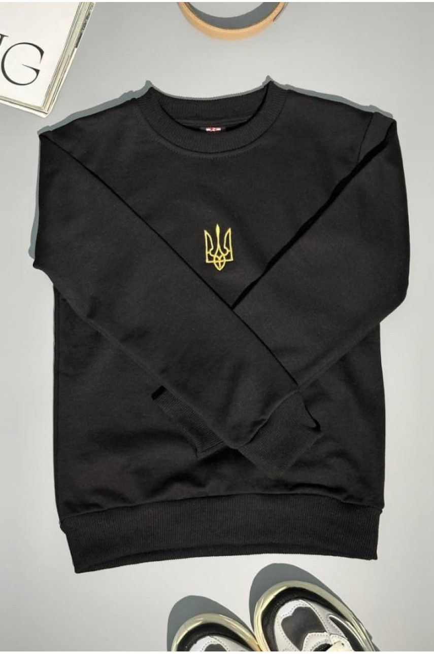 Худи детское черного цвета 1348 196218