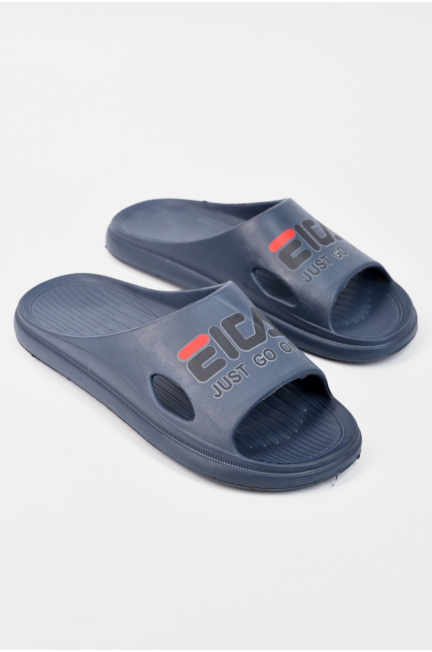 Шлепанцы мужские пена темно-синего цвета с79 196219