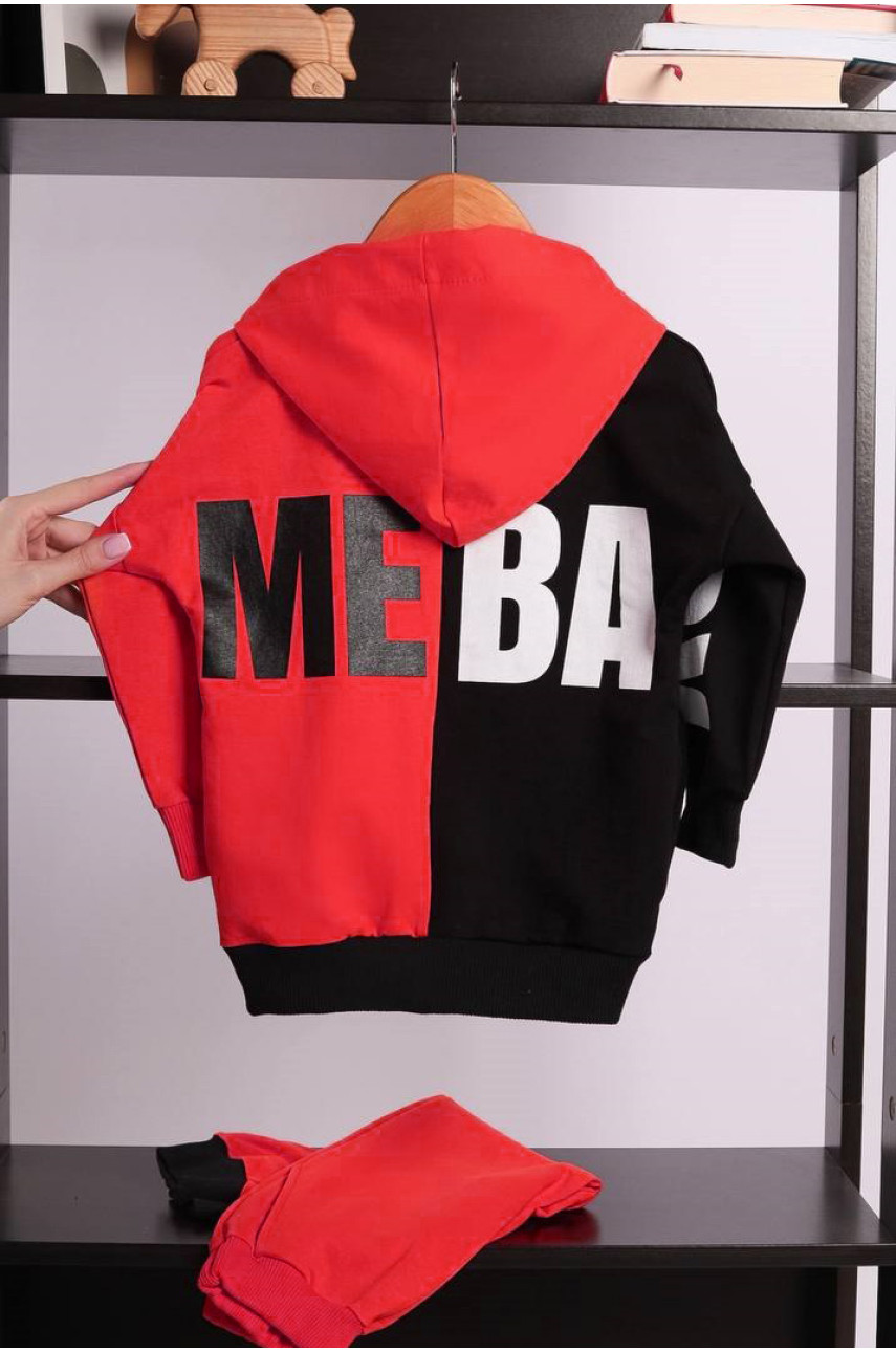 Спортивный костюм детский для мальчика красного цвета 4183 196221