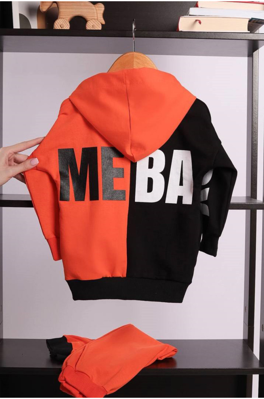 Спортивный костюм детский для мальчика оранжевого цвета 4183 196222