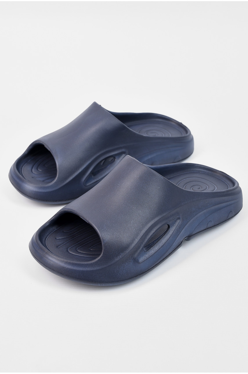Шльопанці піна чоловічі темно-синього кольору 196224 Шльопанці піна чоловічі темно-синього кольору 196224