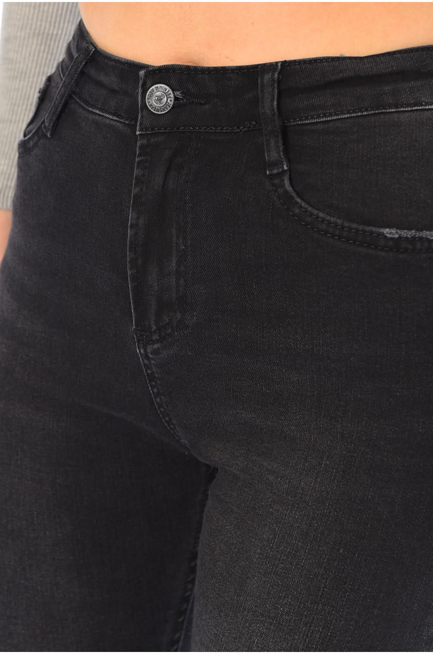Джинси жіночі скінні чорного кольору 3312-22 196229