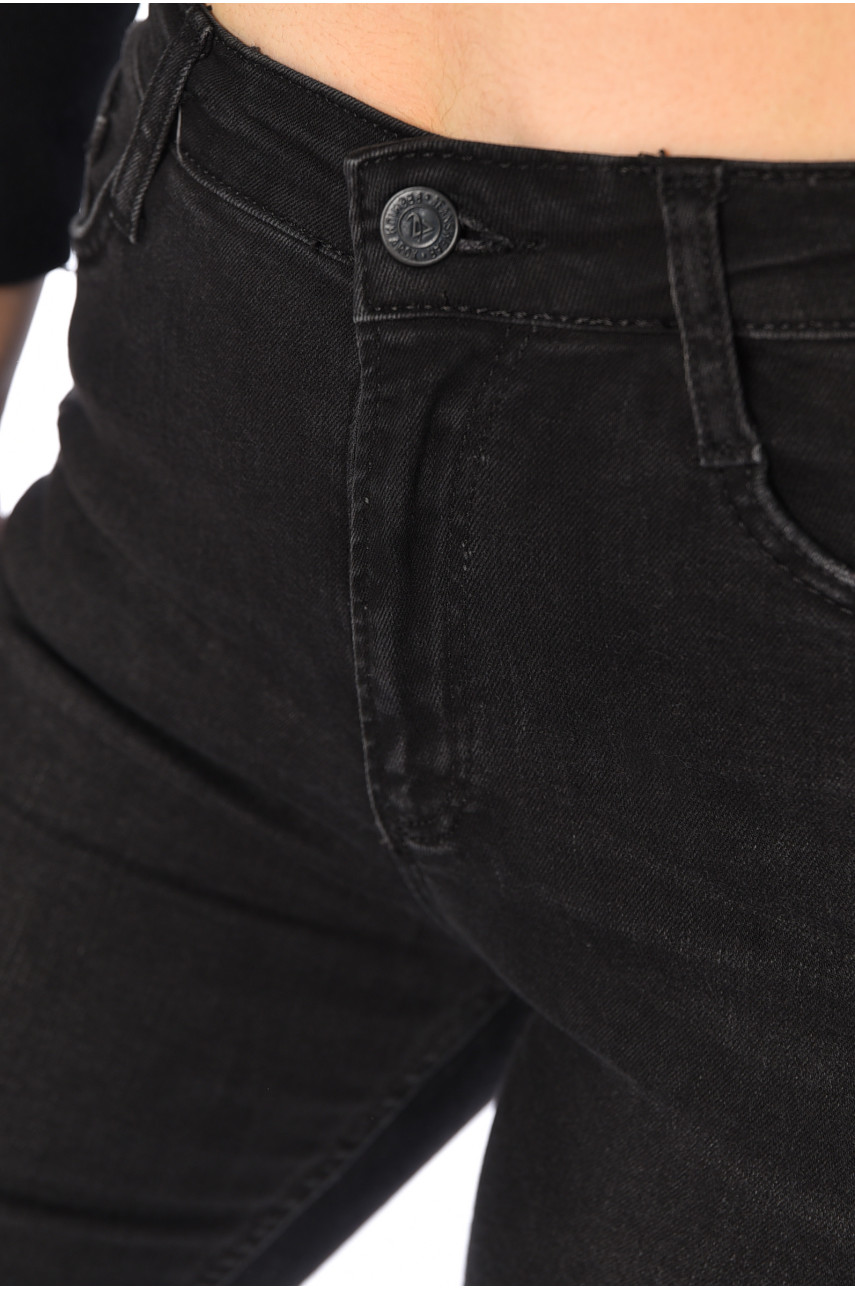 Джинси жіночі скінні чорного кольору 3312-22 196239