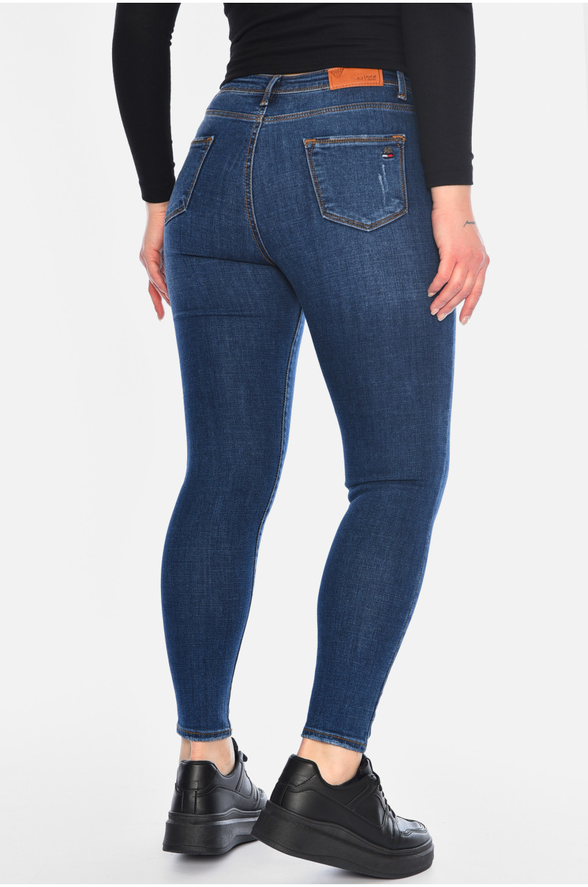 Джинси жіночі скінні темно-синього кольору 5311 196256 Джинси жіночі скінні темно-синього кольору 5311 196256