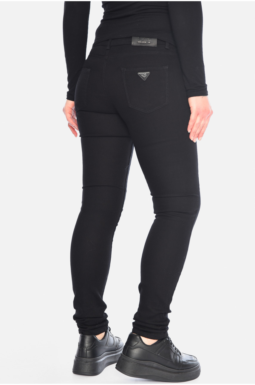 Джинси жіночі скінні чорного кольору 5852-01 196257