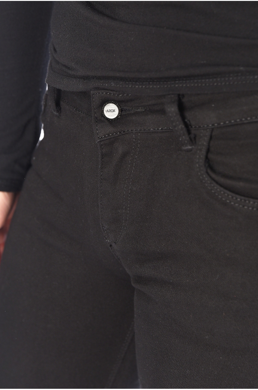 Джинси жіночі скінні чорного кольору 5852-01 196257