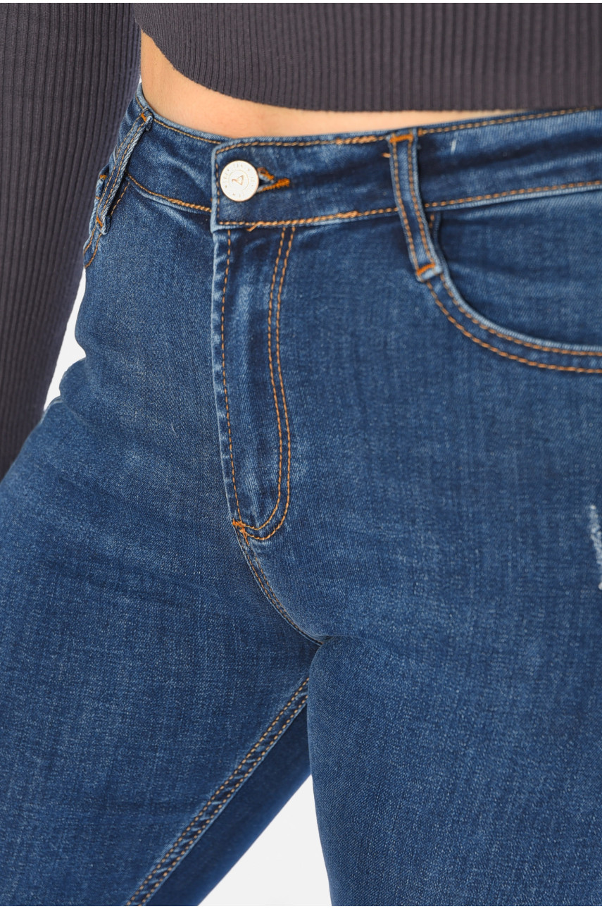 Джинси жіночі скінні темно-синього кольору 3512-163 196265 Джинси жіночі скінні темно-синього кольору 3512-163 196265