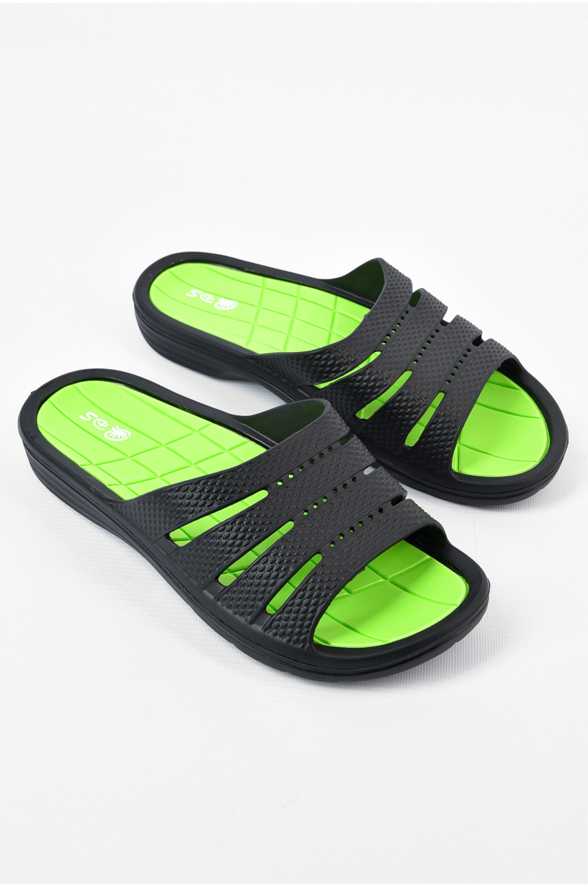 Шльопанці піна чоловічі чорного кольору П-25 196288