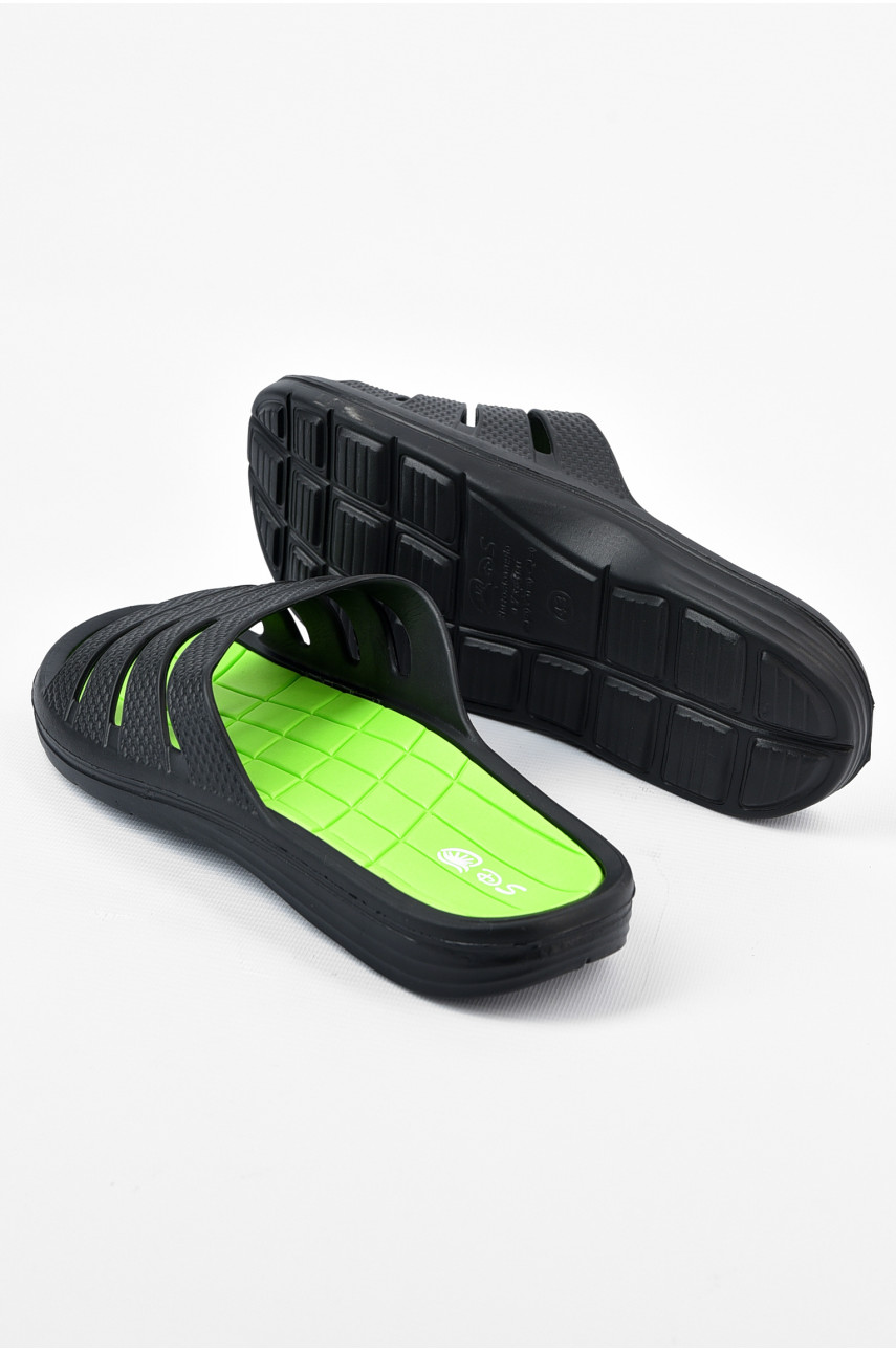 Шльопанці піна чоловічі чорного кольору П-25 196288