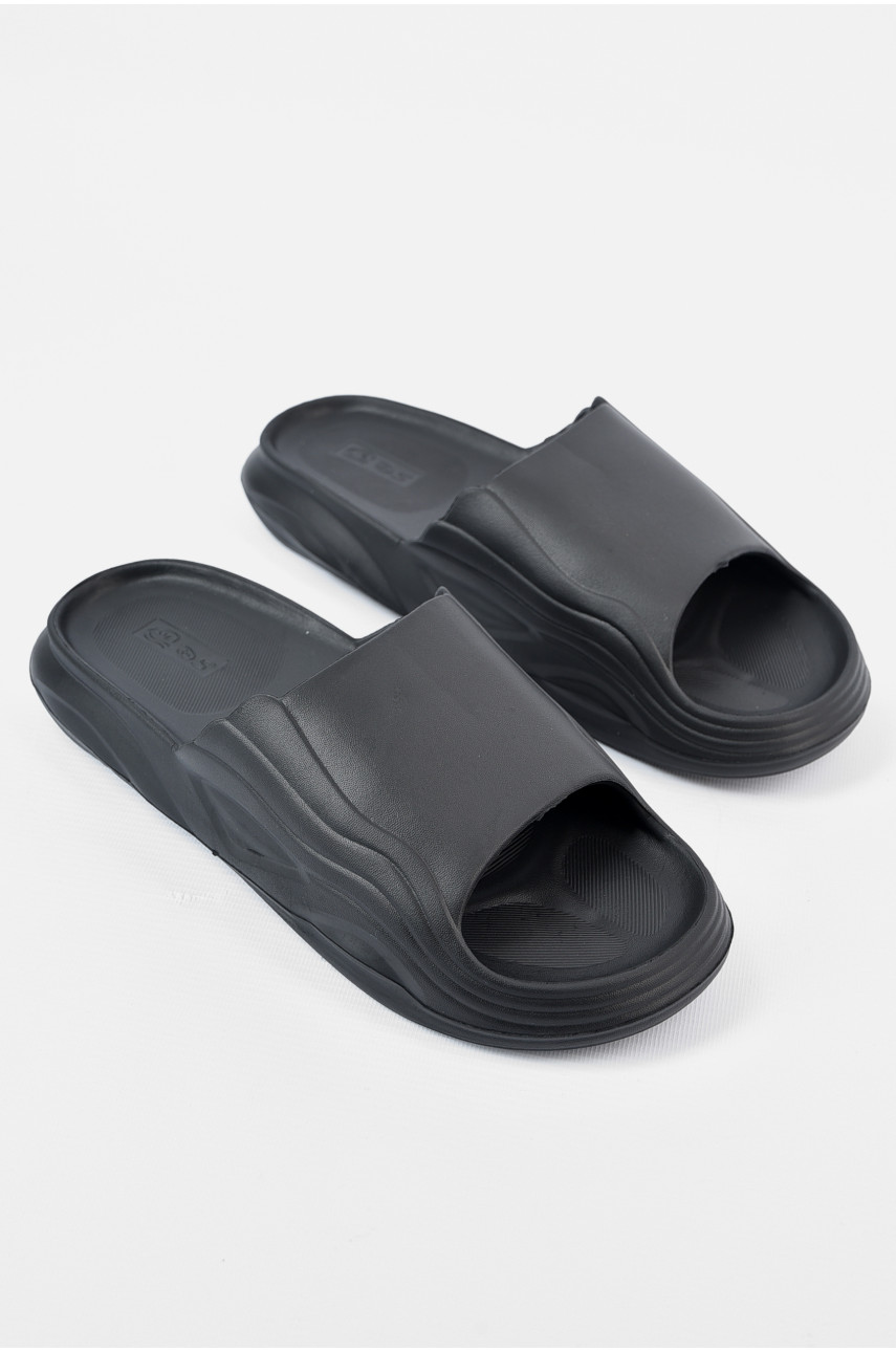 Шлепанцы мужские пена черного цвета П-38 196294