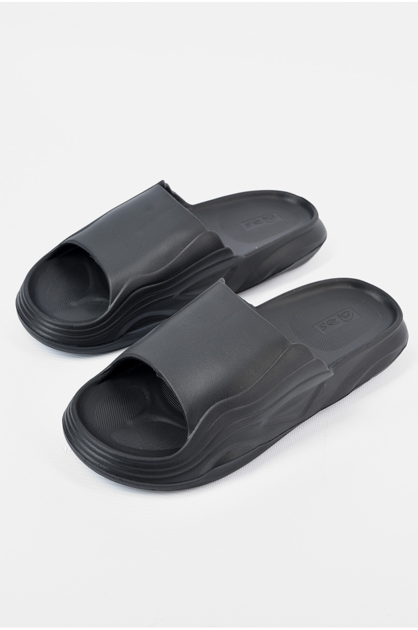 Шлепанцы мужские пена черного цвета П-38 196294