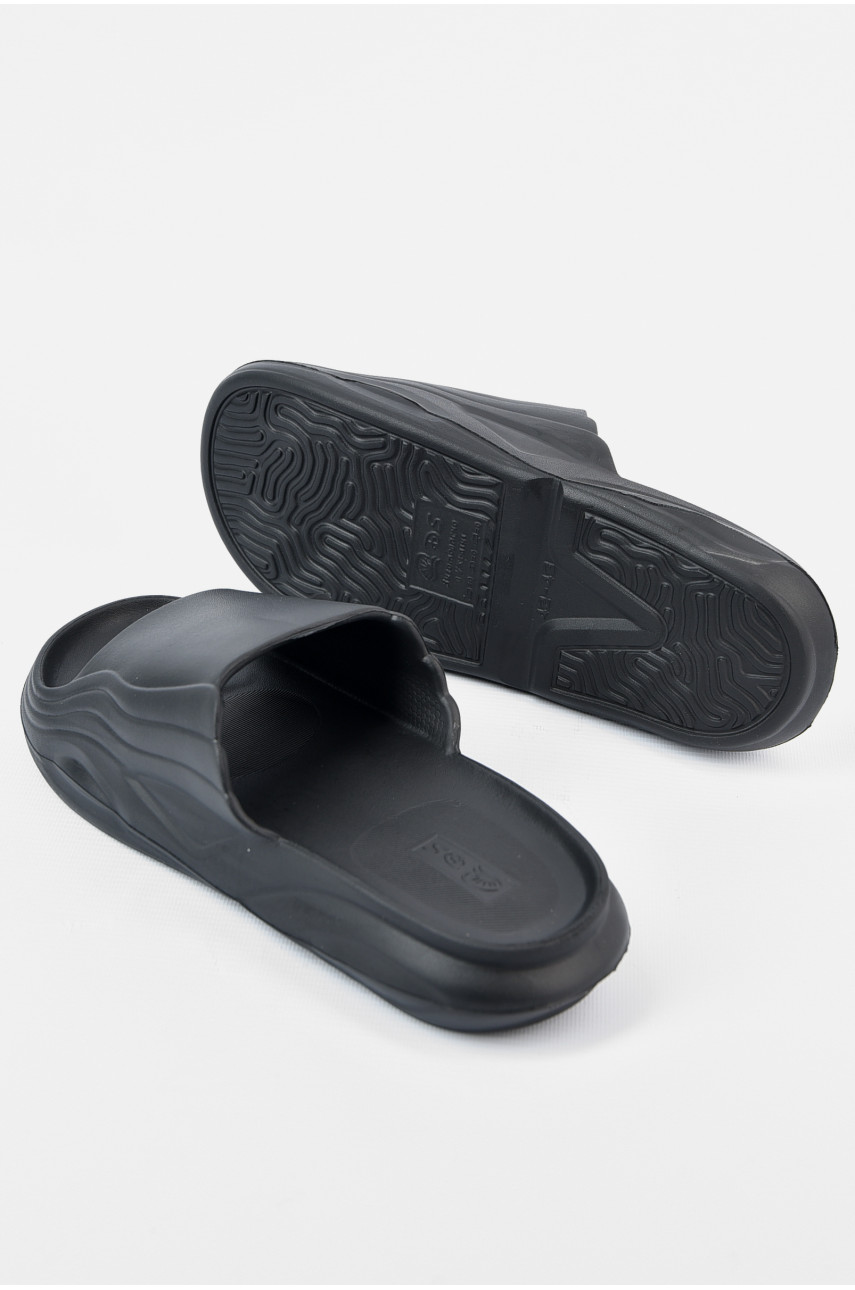 Шлепанцы мужские пена черного цвета П-38 196294