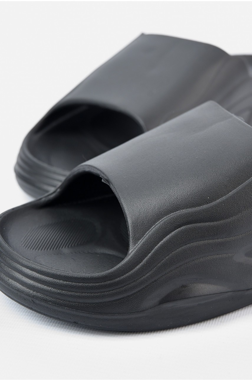 Шлепанцы мужские пена черного цвета П-38 196294