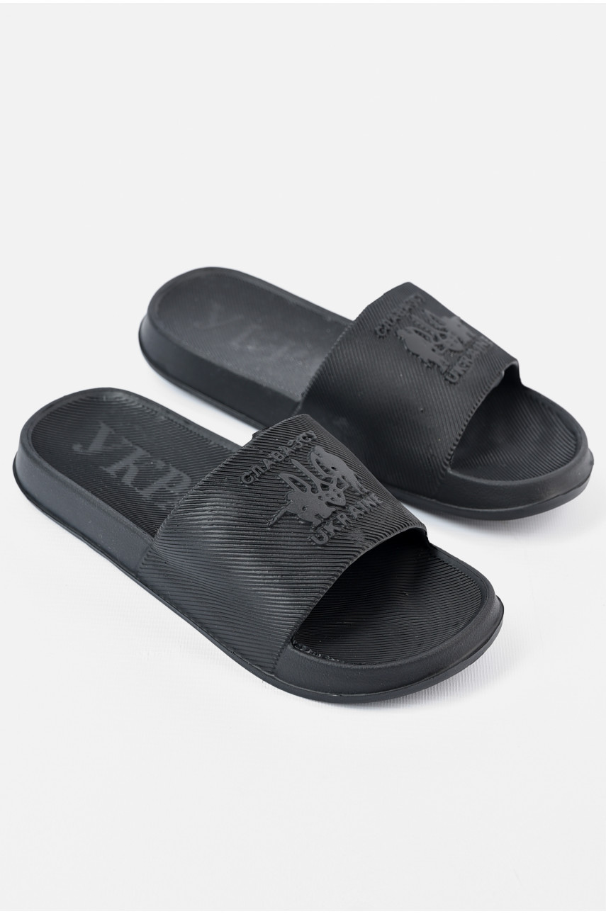Шлепки пена мужские черного цвета П-40 196295