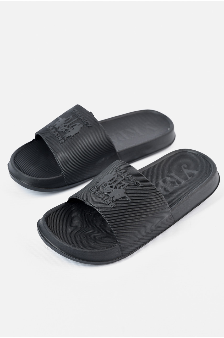 Шлепки пена мужские черного цвета П-40 196295