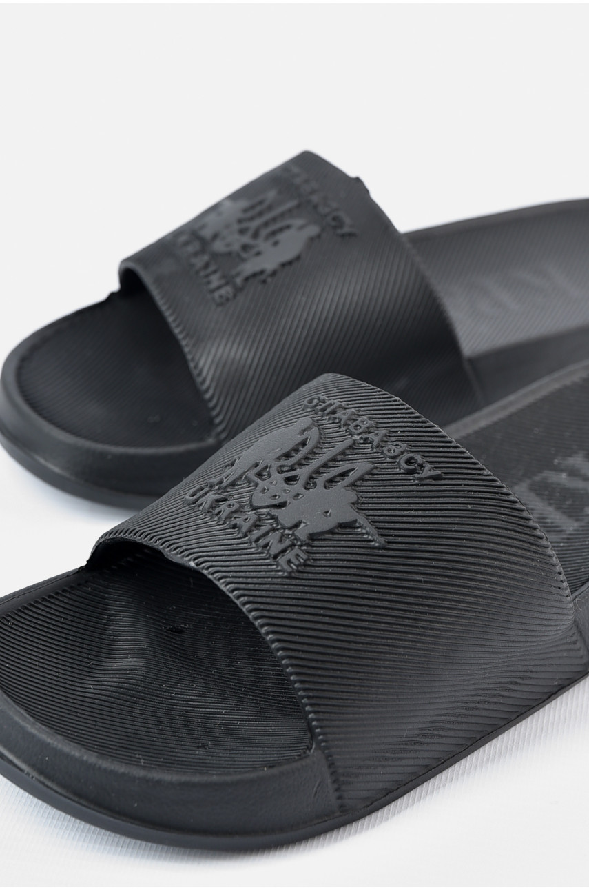 Шлепки пена мужские черного цвета П-40 196295