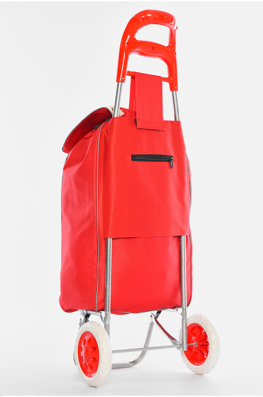 Сумка кравчучка на колесах червоного кольору 196312