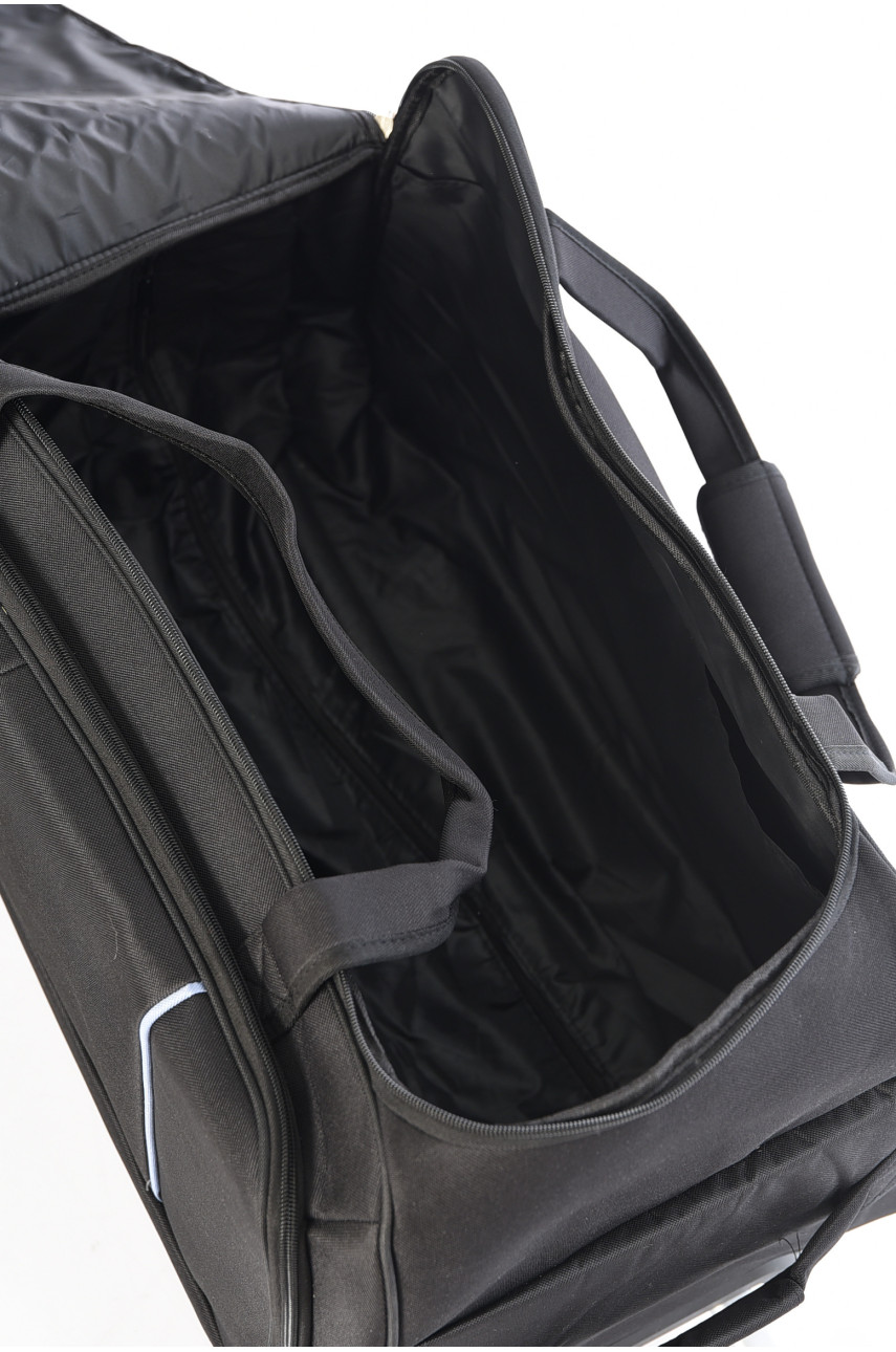 Валіза дорожня на 3 колесах чорного кольору 80л 196315 Валіза дорожня на 3 колесах чорного кольору 80л 196315