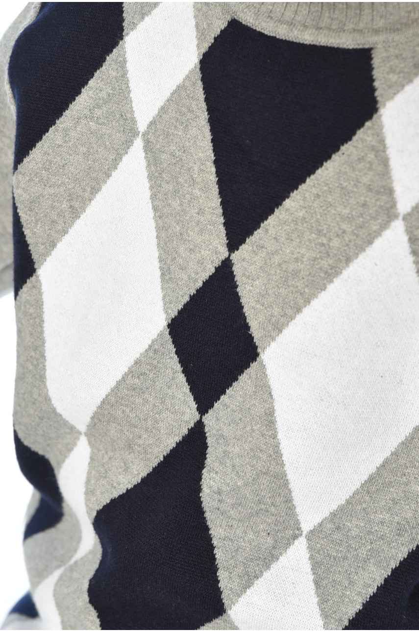 Светр дитячий для хлопчика сірого кольору 8329 196329 Светр дитячий для хлопчика сірого кольору 8329 196329