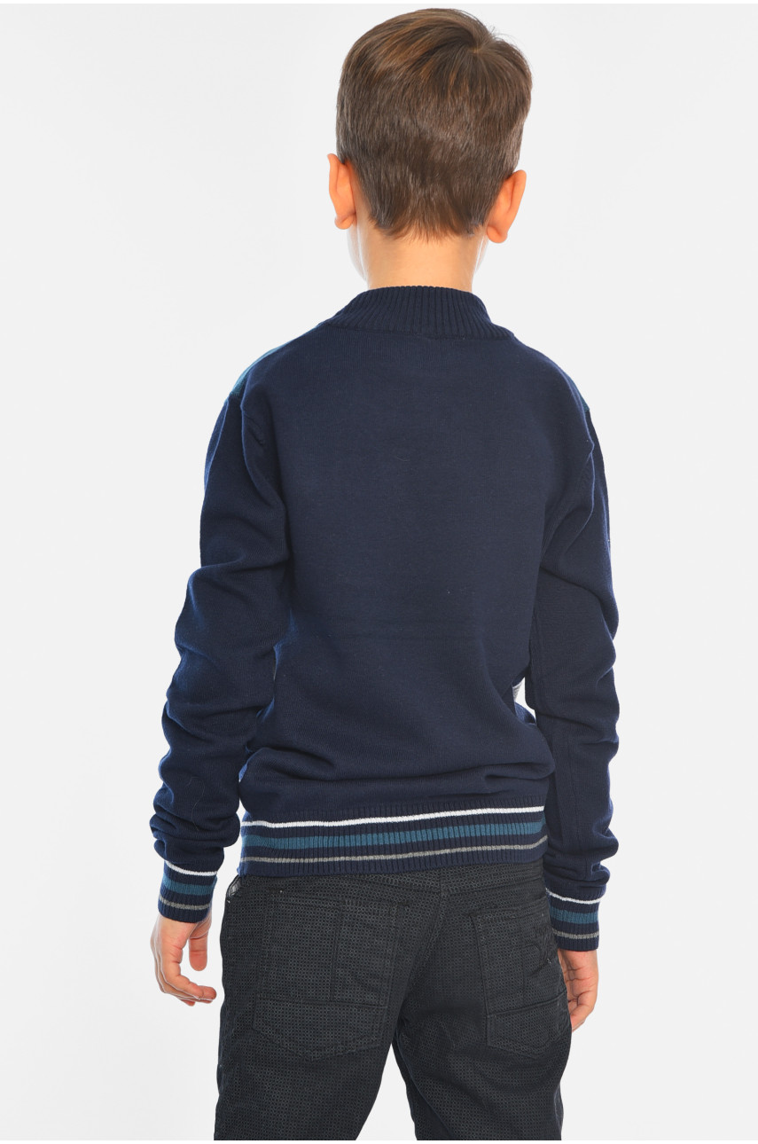 Светр дитячий для хлопчика смарагдового кольору а49м 196337