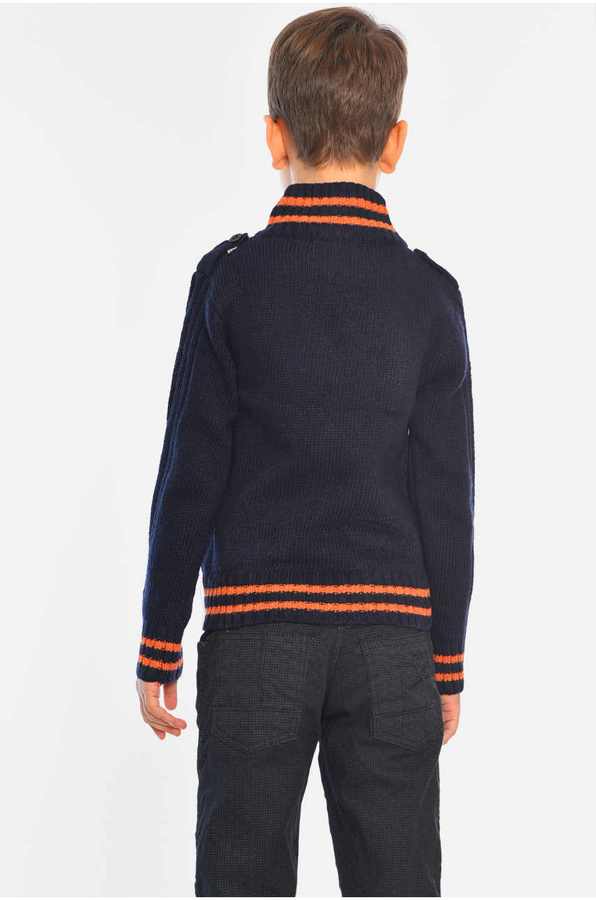Кофта дитяча для хлопчика темно-синього кольору 2107 196338