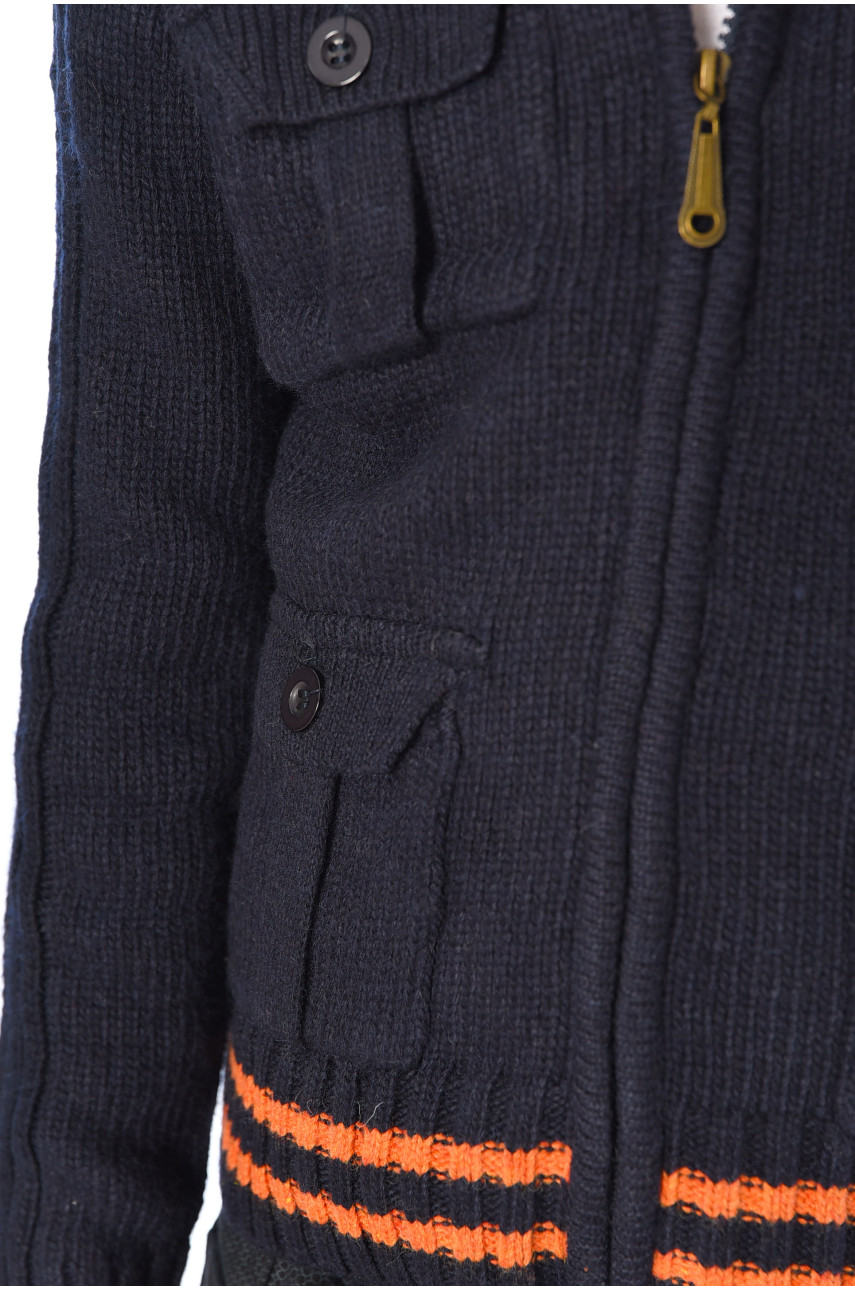 Кофта дитяча для хлопчика темно-синього кольору 2107 196338