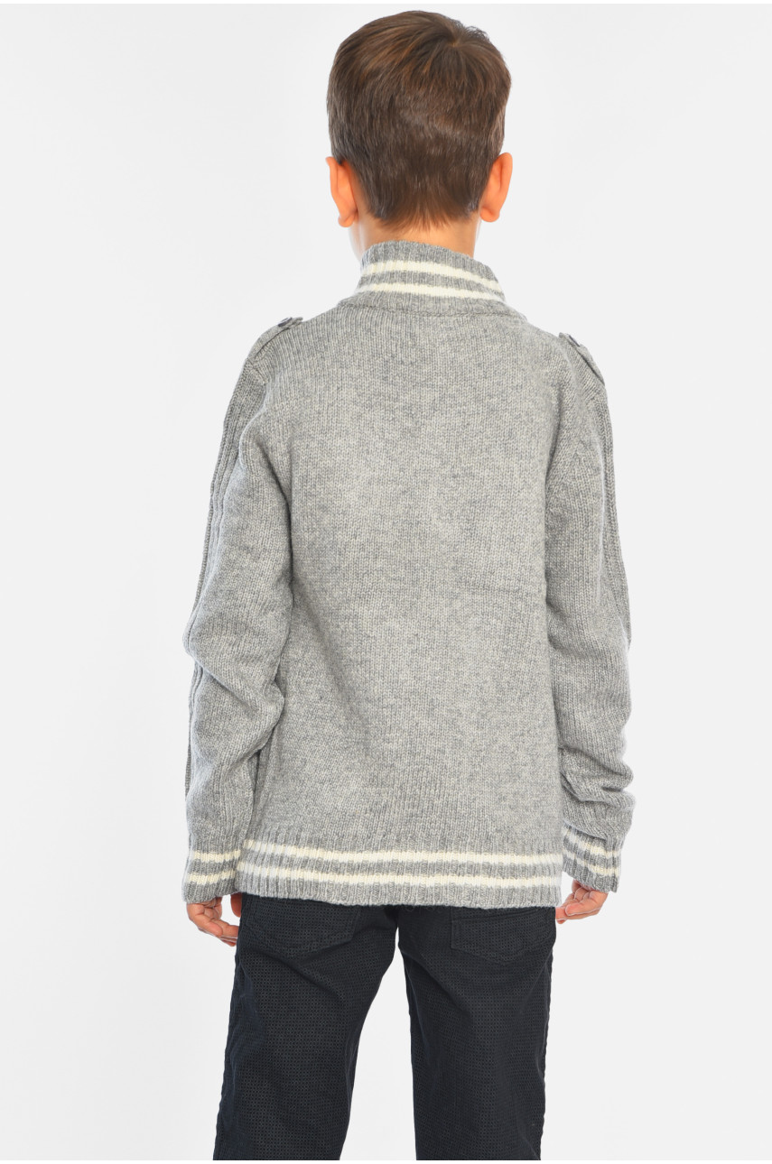 Кофта дитяча для хлопчика сірого кольору 2107 196339