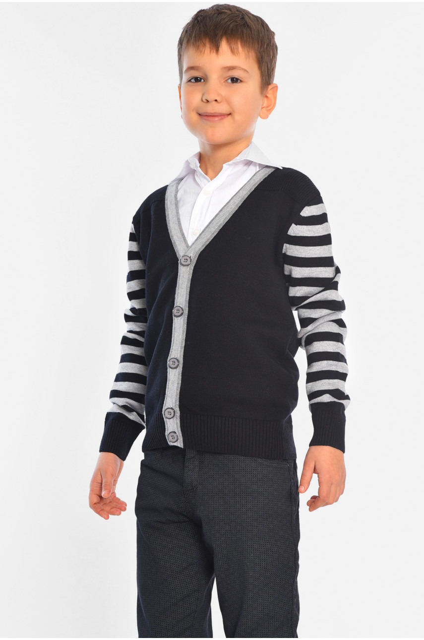 Кофта дитяча для хлопчика чорного кольору 50968-14 196340
