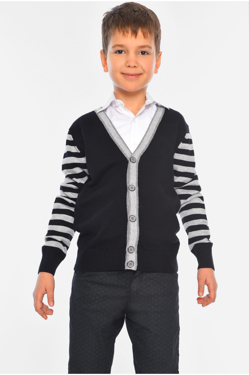 Кофта дитяча для хлопчика чорного кольору 50968-14 196340