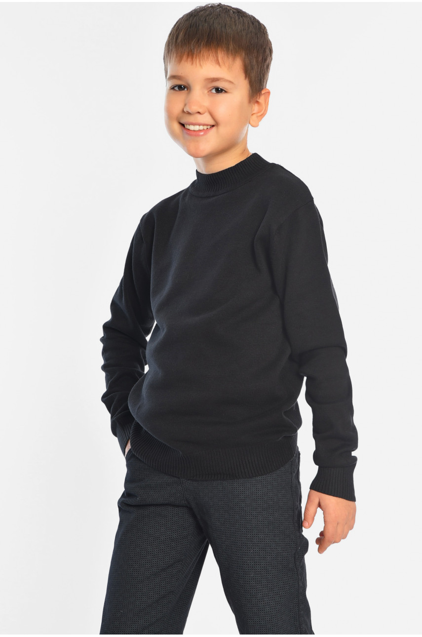 Светр дитячий для хлопчика чорного кольору 615с 196341