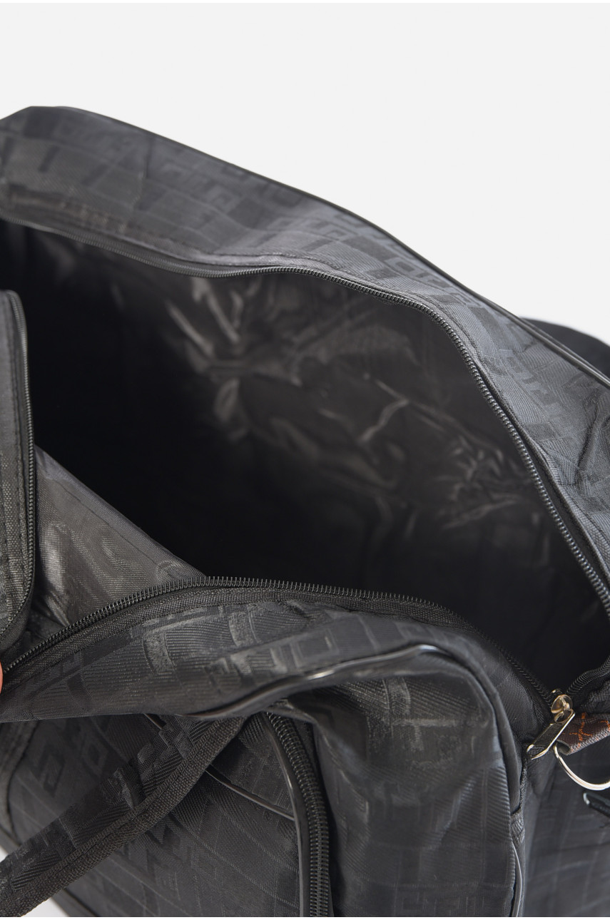 Сумка дорожня унісекс чорного кольору 196347