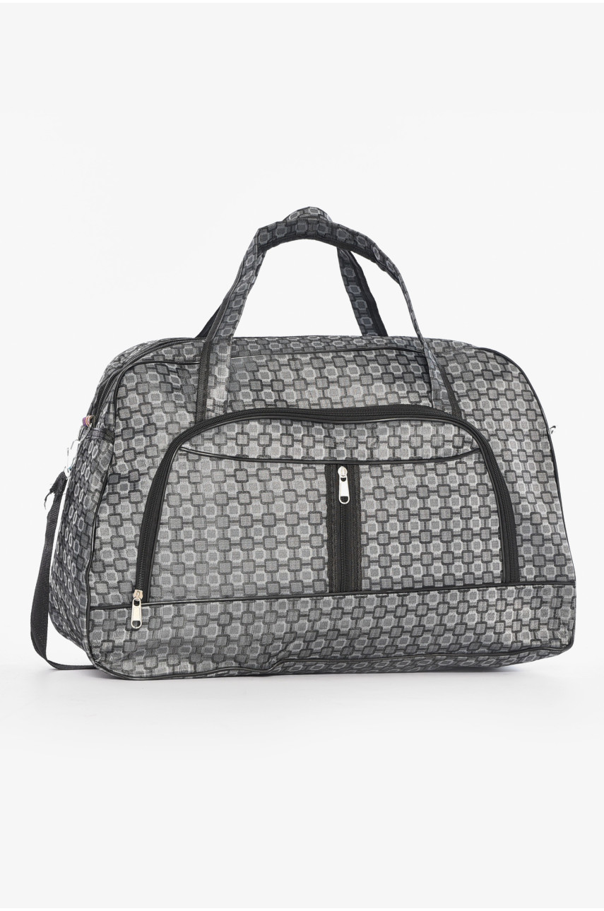 Сумка дорожная унисекс серого цвета 196348