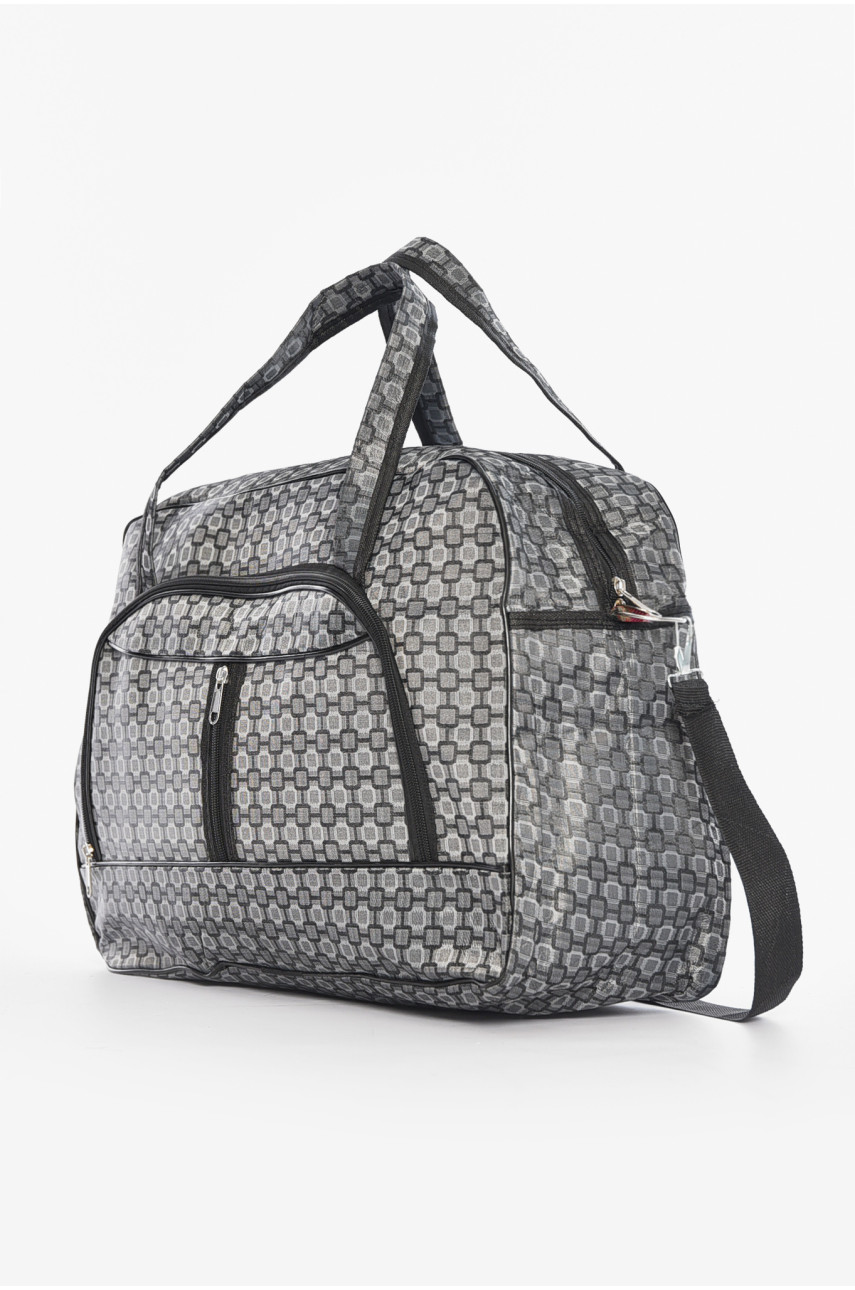 Сумка дорожная унисекс серого цвета 196348